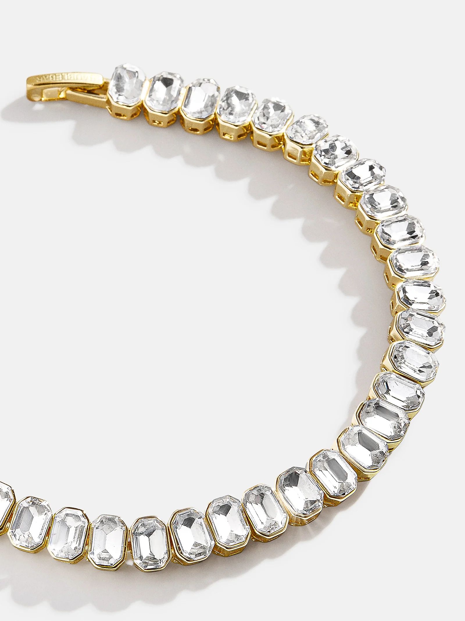 Julie Tennis Bracelet - Clear/Gold | BaubleBar (US)