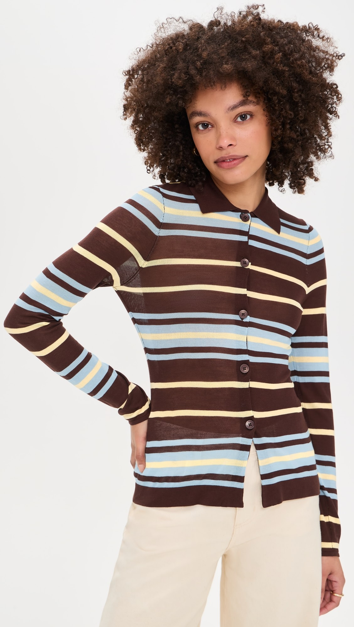 Sue-Ellen Sheer Knitted Top | Shopbop