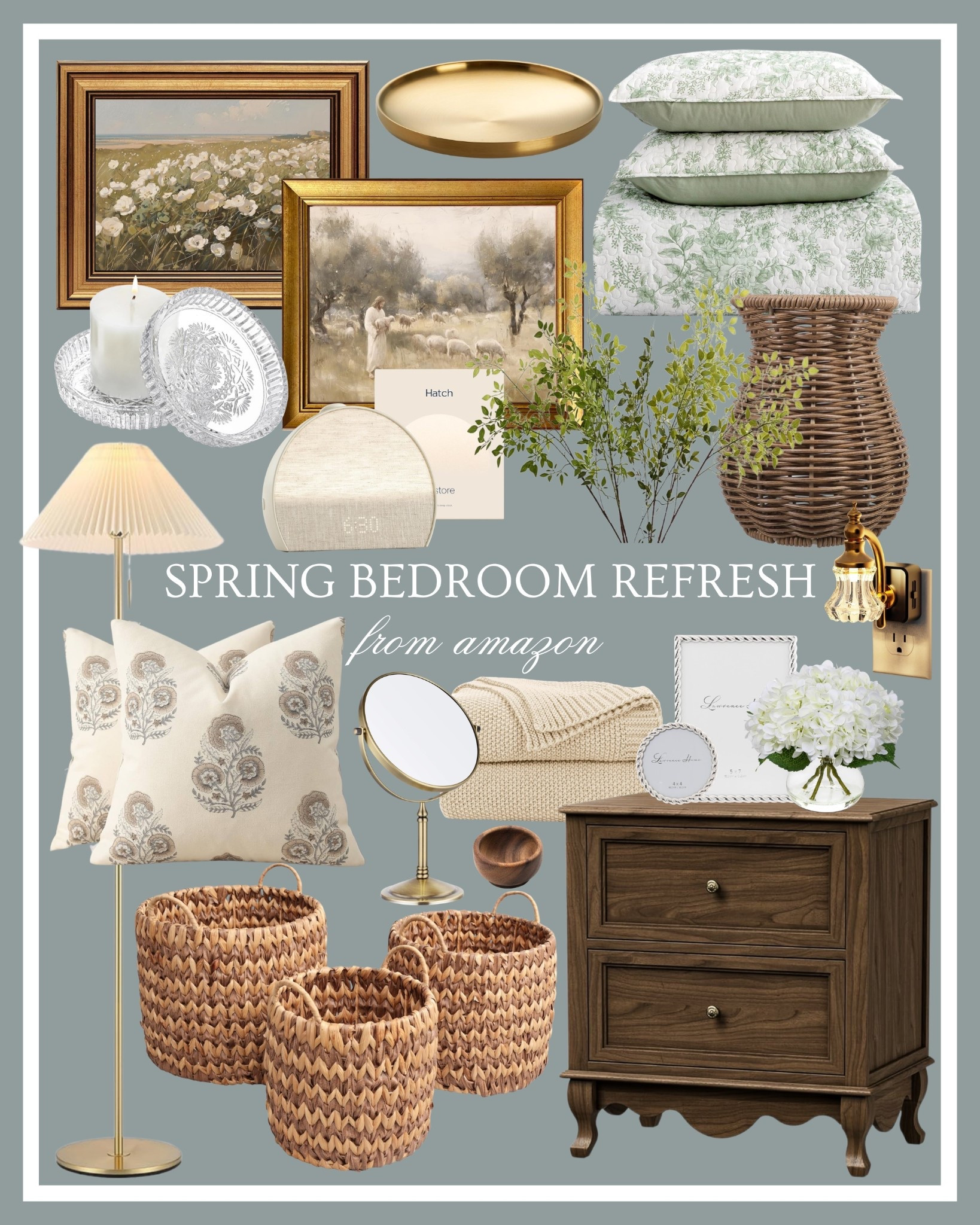 Spring bedroom refresh from Amazon 🤍🌿 Loving these classic Amazon home finds for spring. Classic bedroom, Amazon finds, Amazon decor, coastal bedroom, coastal home, Nancy meyers home, coastal grandmother home

#LTKSeasonal #LTKSpringSale #LTKHome
