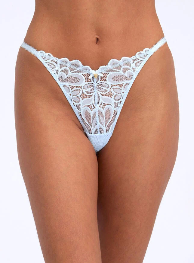 Heidi tanga thong - Powder Blue | Boux Avenue (UK)