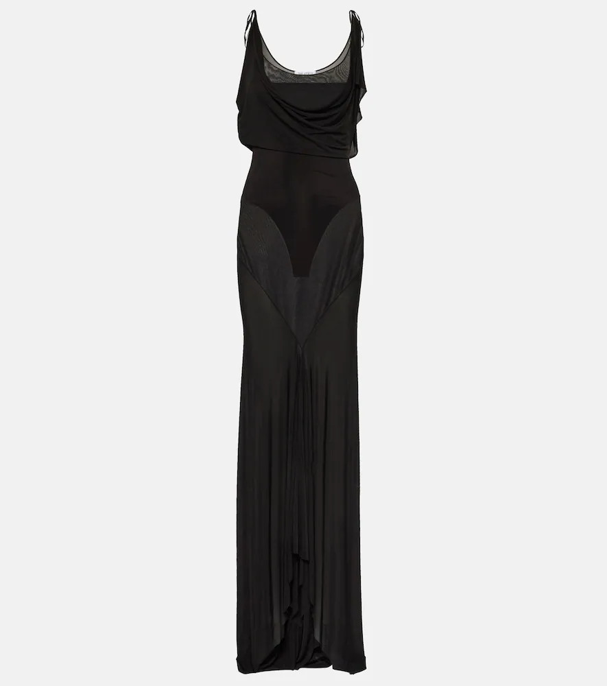 The Attico Semi-sheer jersey gown | Mytheresa (US/CA)