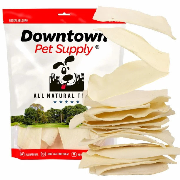 Downtown Pet Supply Dog Rawhide Chews, Beef Dental Dog Treats Regular, 1 Lb | Walmart (US)
