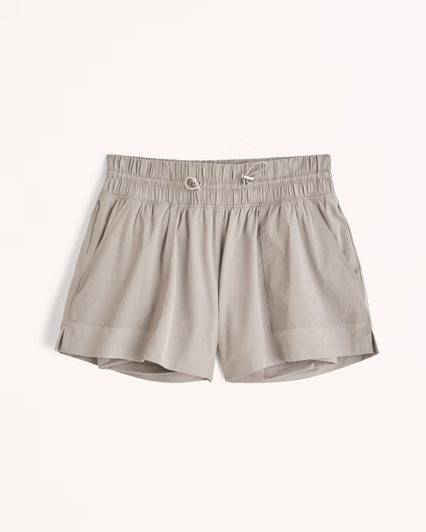 YPB motionTEK High Rise Lined Utility Workout Short | Abercrombie & Fitch (US)