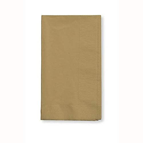 Creative Converting 673276B Touch of Color 2-Ply 50 Count Paper Dinner Napkins, Glittering Gold | Amazon (US)