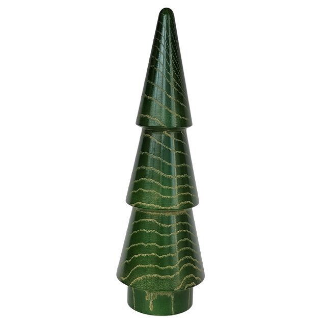 Christmas Decorative Green Wooded Tree for Indoor Tabletop Decor Use, 15.7in Height, by Holiday T... | Walmart (US)