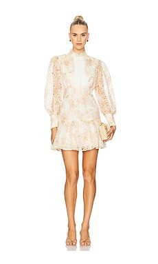 Bardot Remy Mini Dress in Apricot Floral from Revolve.com | Revolve Clothing (Global)
