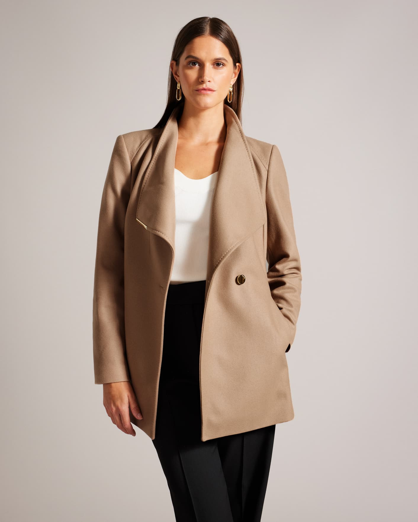 Wool wrap short coat | Ted Baker (US)