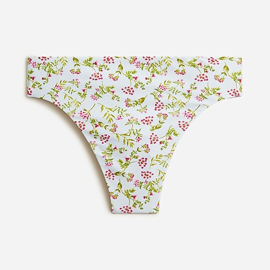 High-rise bikini bottom in cloud meadow floral | J. Crew US