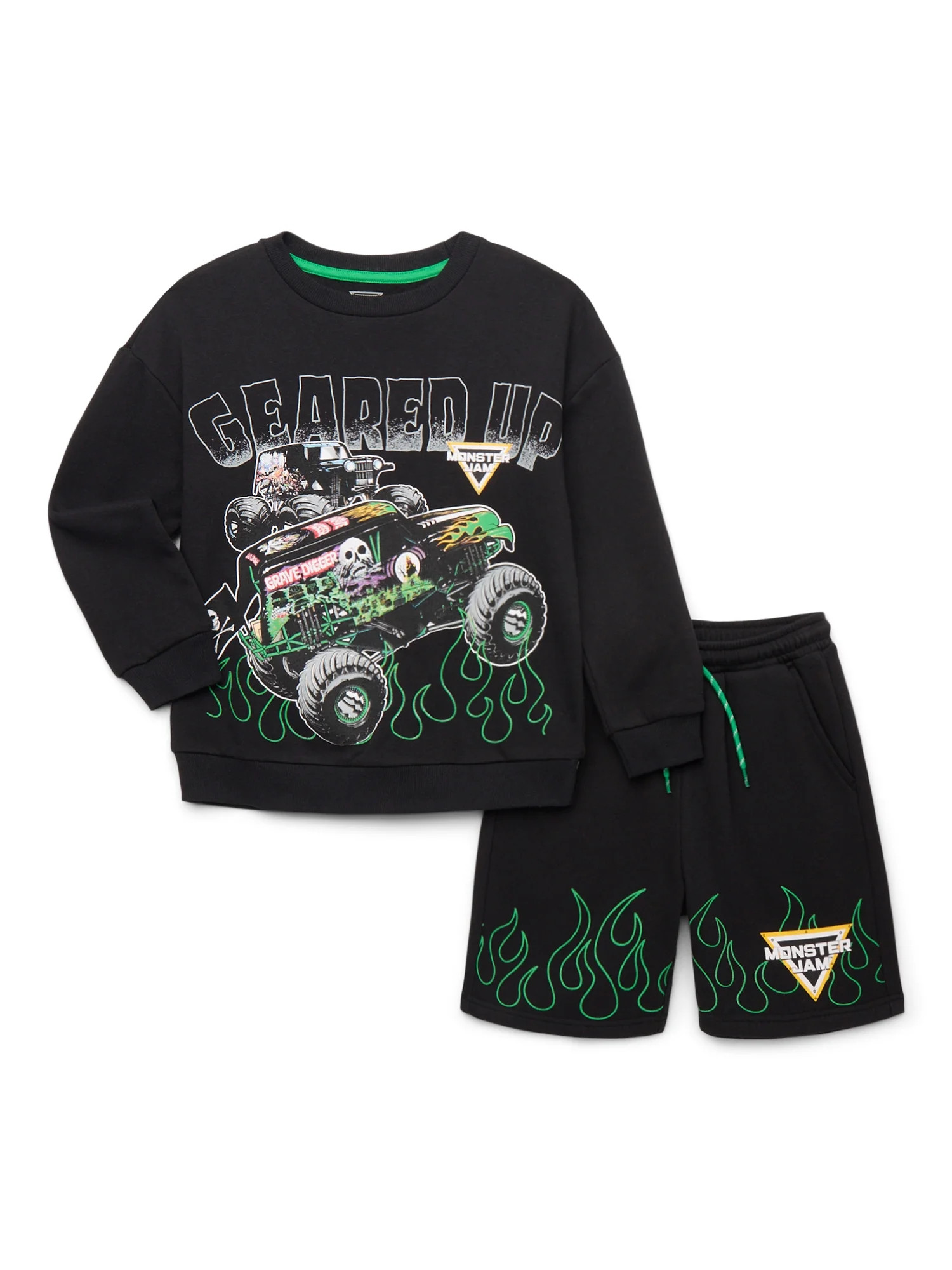Monster Jam Boys licensed fleece short set, sizes 4-18 | Walmart (US)