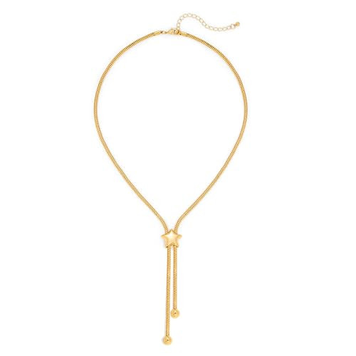 MUYAN Star Chunky Y Necklace for Women Statement Lariat Long Necklaces Trendy Jewelry | Amazon (US)