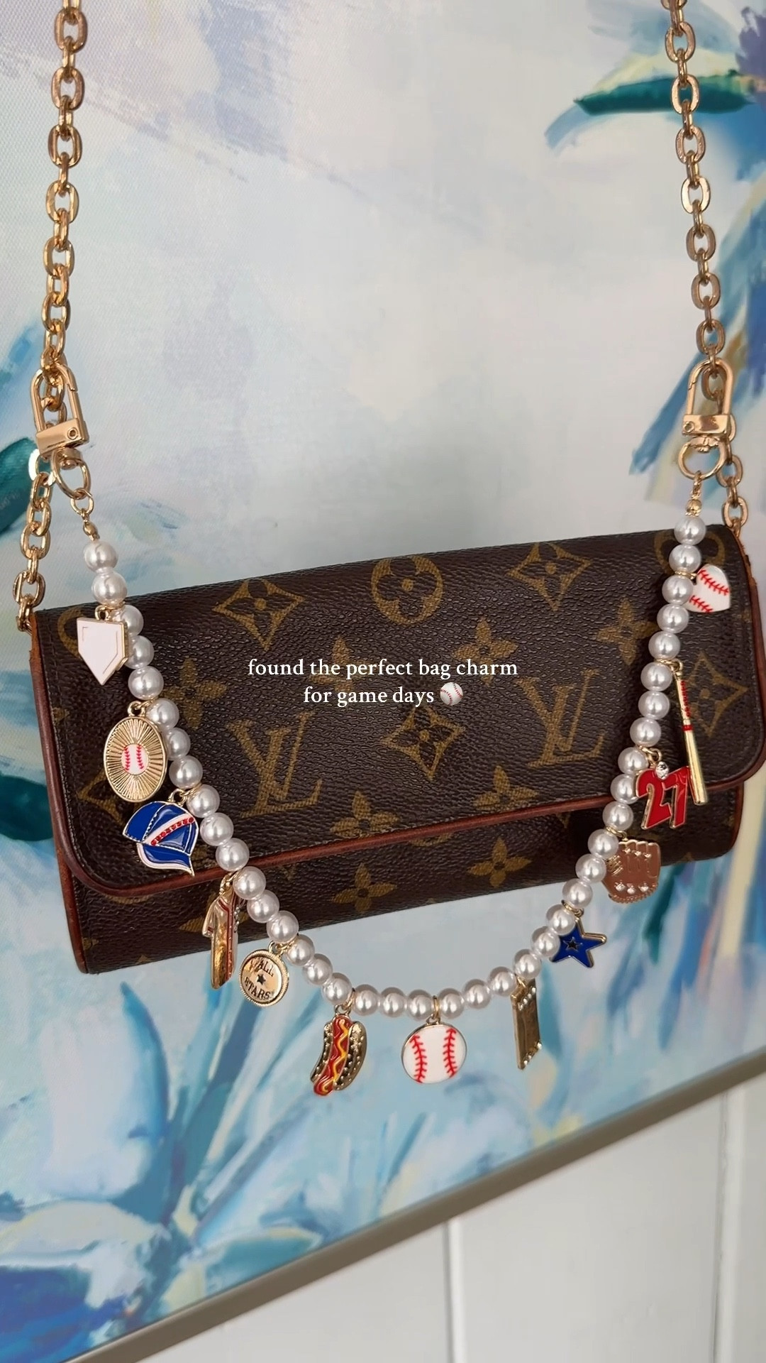 Perfect bag charm for baseball games ⚾️