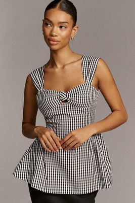Faithfull The Brand Lucia Peplum Top | Anthropologie (US)