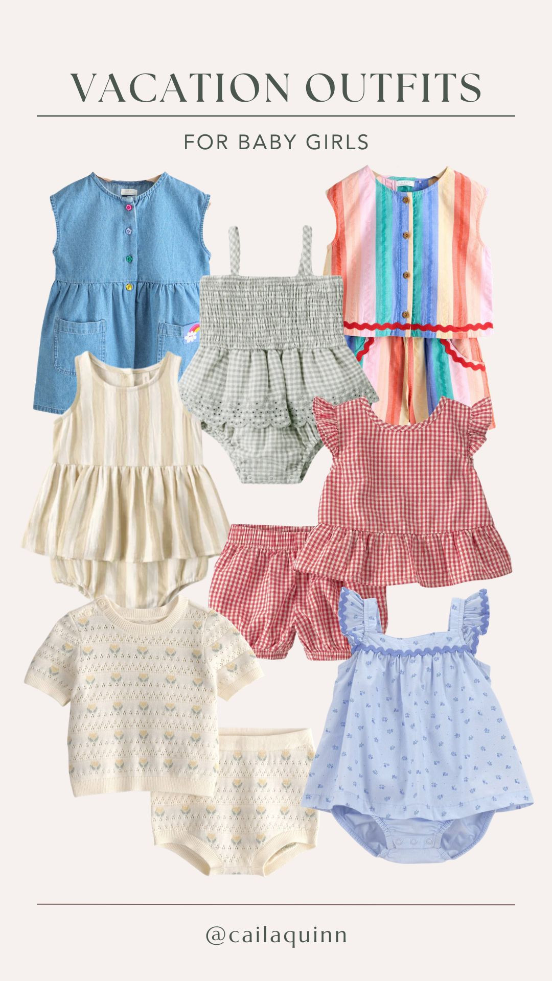 Vacation outfits for baby girls! 

 #LTKBaby #LTKKids