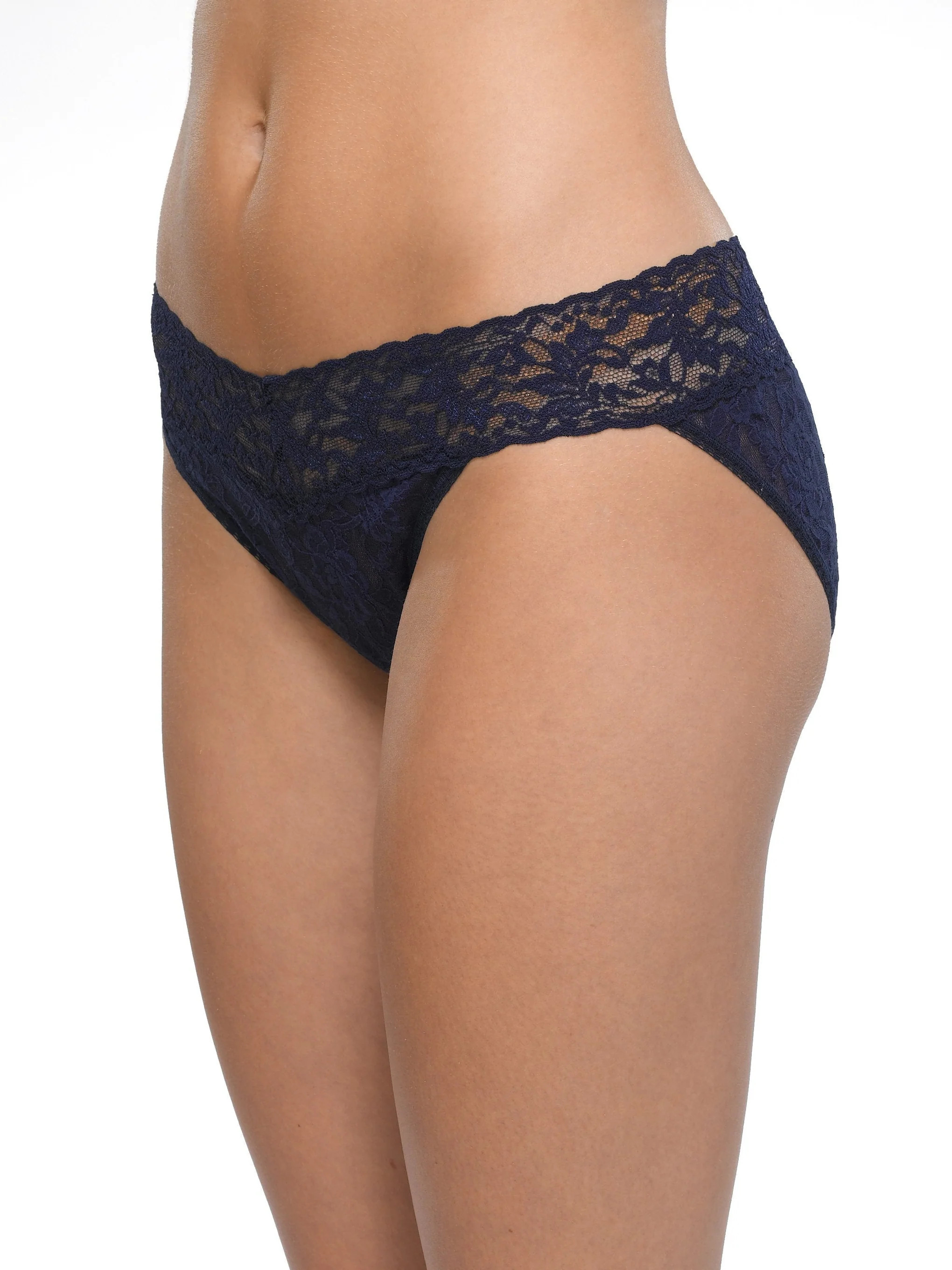 Signature Lace V-Kini Navy | Hanky Panky