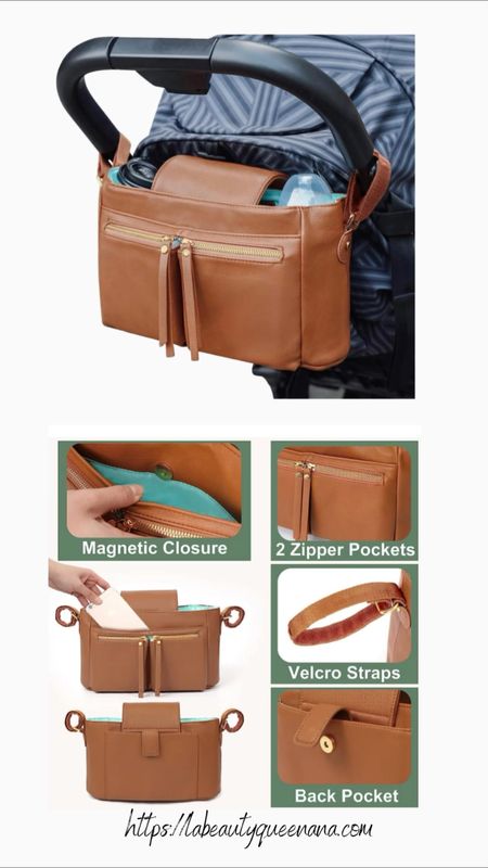 Multi-functional on the go travel diaper caddy| Stroller Organizer With Insulated Cup Holders |  10 Pockets Stroller Accessories Leather| Universal Stroller Caddy | Adjustable Straps | Zippered Pocket | Fits All Strollers ♡

#LTKunder50 #LTKbaby #LTKbump