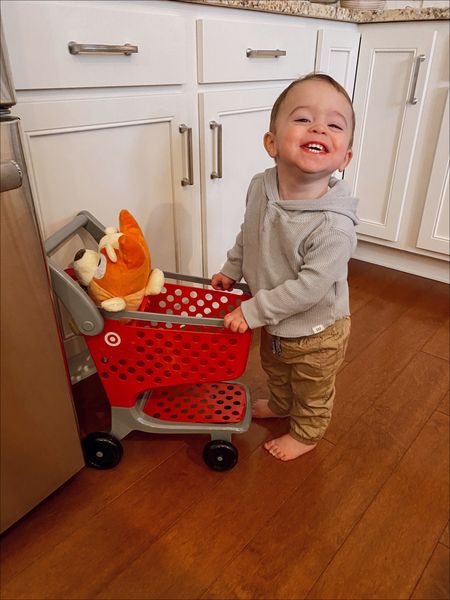 Moments like this just melt me. 🫠🥹 I think it’s safe to say that Luca loves his new Target cart! 🎯 He was playing with this exact toy at my nieces birthday party last weekend and had such a blast. So when my niece told me that it was restocked this week, I took that as a sign. He had to have it. 😜 I was a big fan of pretend play as a kid, so watching him engage in it brings me so much joy!! I love to play along with him, too. So yeah, I’d say this toy was worth the $20 and space in our home. 🥰

#LTKkids #LTKbaby #LTKfamily