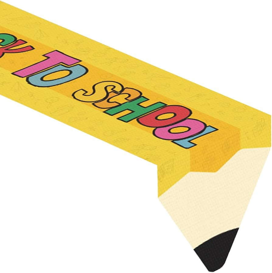 Welcome Back to School Table Runner, Back to School Decoration, Welcome Party Table Decoration on... | Amazon (US)