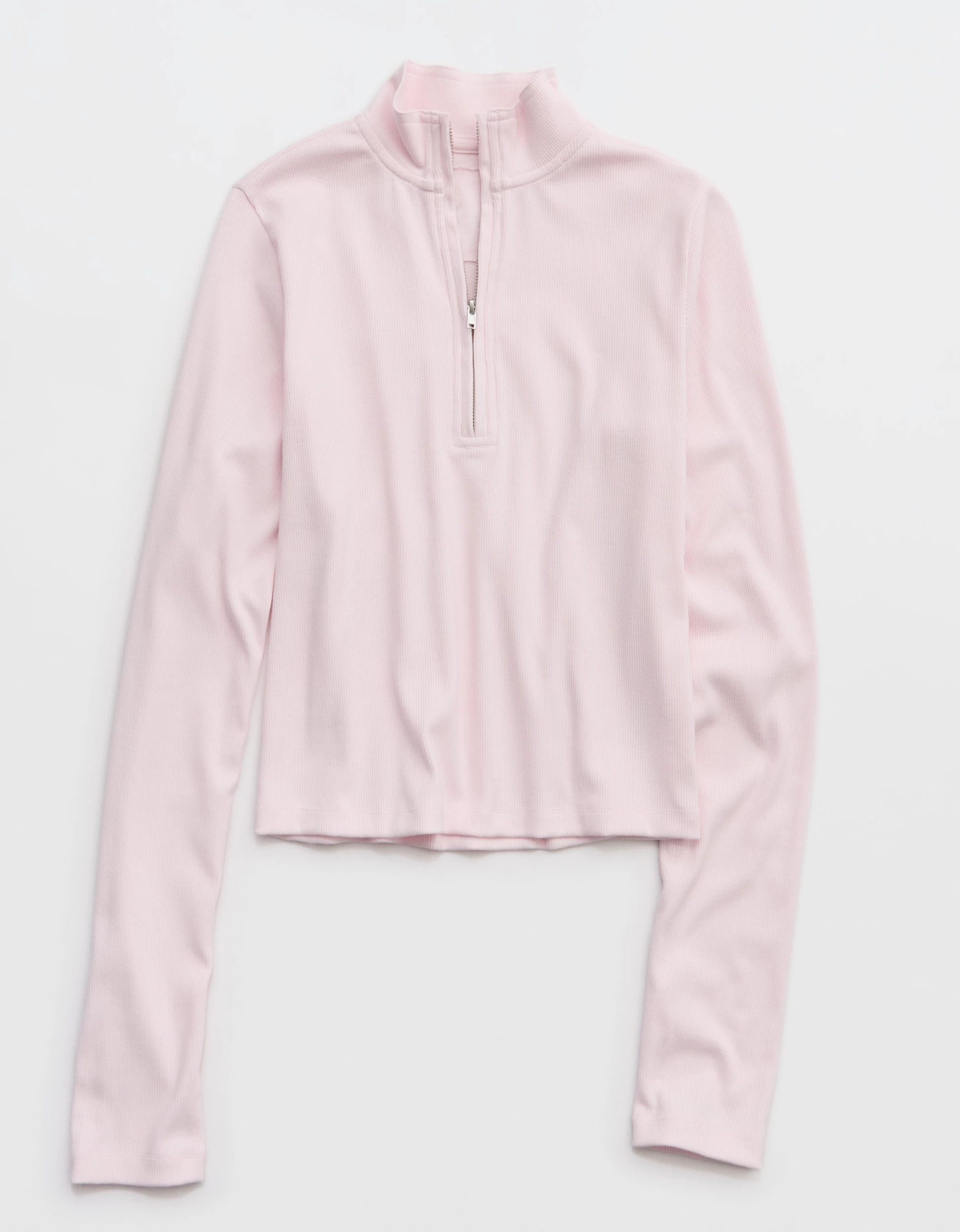 Aerie Long Sleeve Quarter Zip T-Shirt | American Eagle Outfitters (US & CA)