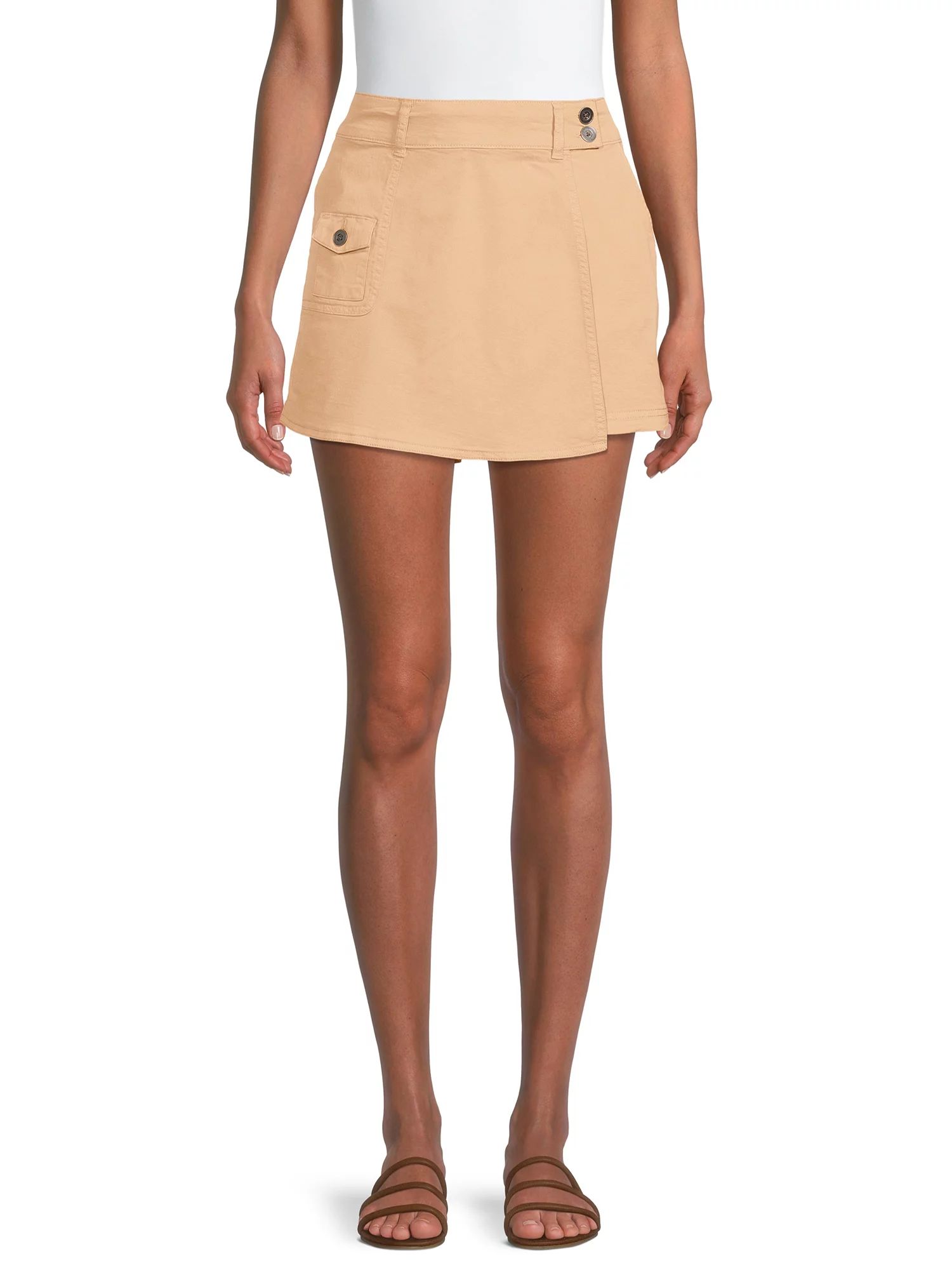 Time and Tru Women's Utility Skort - Walmart.com | Walmart (US)