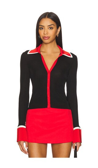 Alice + Olivia Nealie Cardigan in Black. - size M | Revolve Clothing (Global)