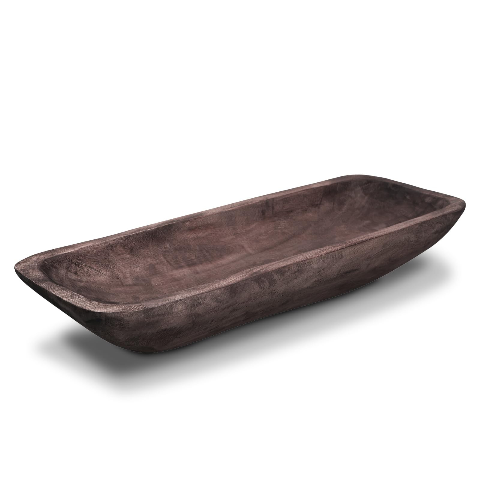 Wooden Dough Bowl - Vintage Oblong Natural Root Hand Carved Bowl for Home Decor, Rustic Farmhouse... | Amazon (US)