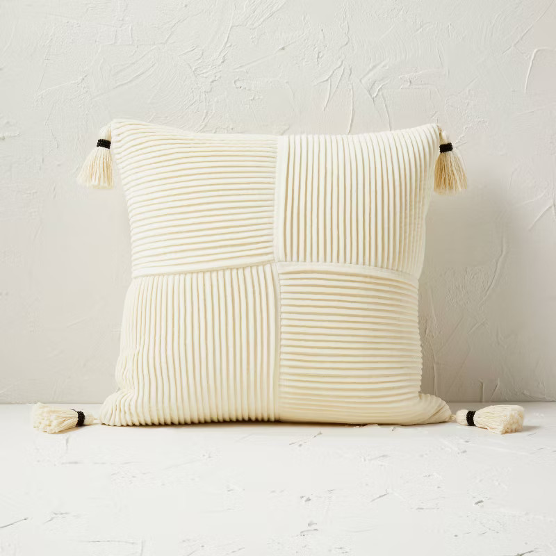 Pleated Velvet Square Throw Pillow - Opalhouse™ designed with Jungalow™ | Target