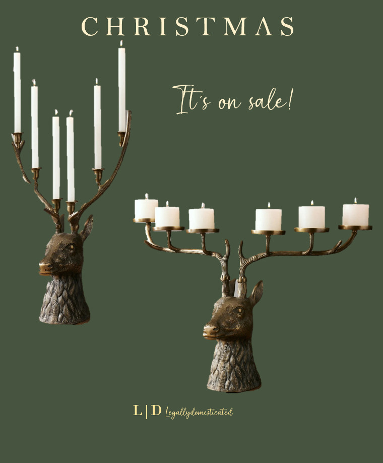 Over 70% off Arhaus Stag candelabras! These would make a great gift idea.  

 #LTKGiftGuide #LTKHoliday #LTKSeasonal