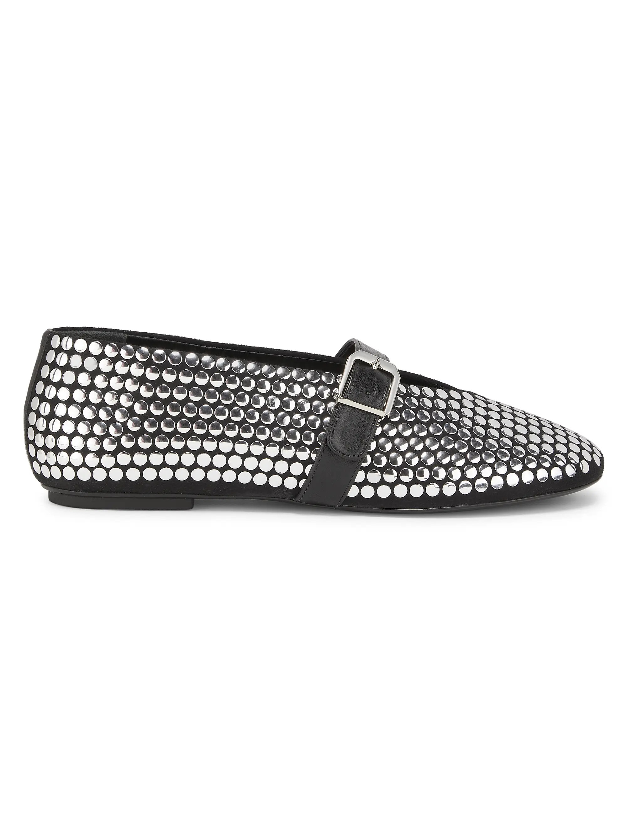 Eiza Studded Leather Ballet Flats | Saks Fifth Avenue