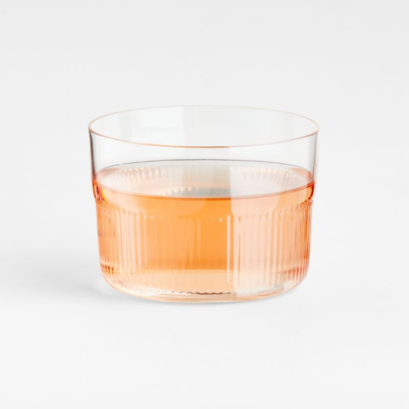 Mid-Ridged Small Drinking Glass + Reviews | Crate & Barrel | Crate & Barrel