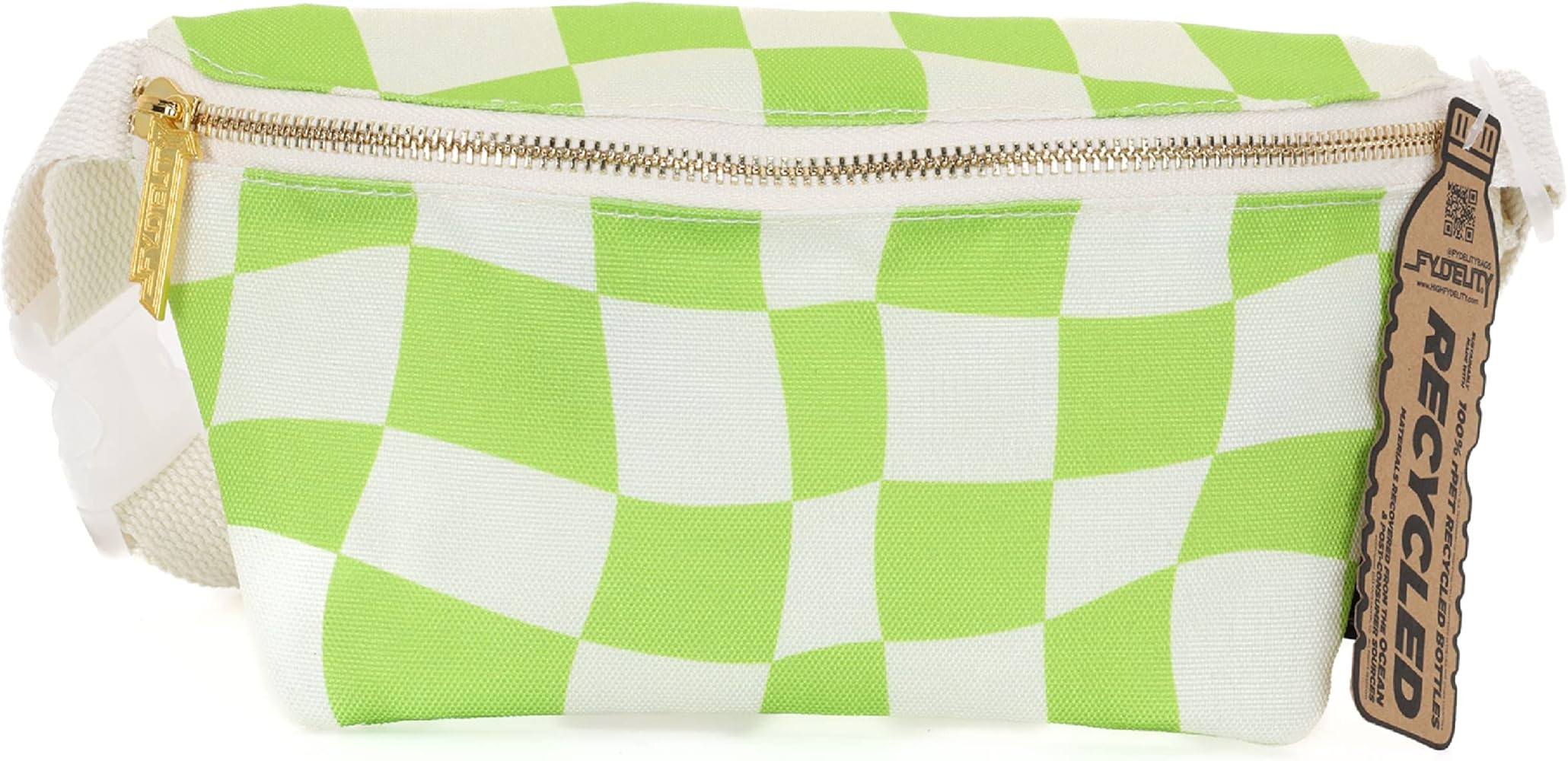 FYDELITY Recycled Sustainable Eco Fanny Pack Crossbody Bags for Women Cute Festival Bag Small Fan... | Amazon (US)