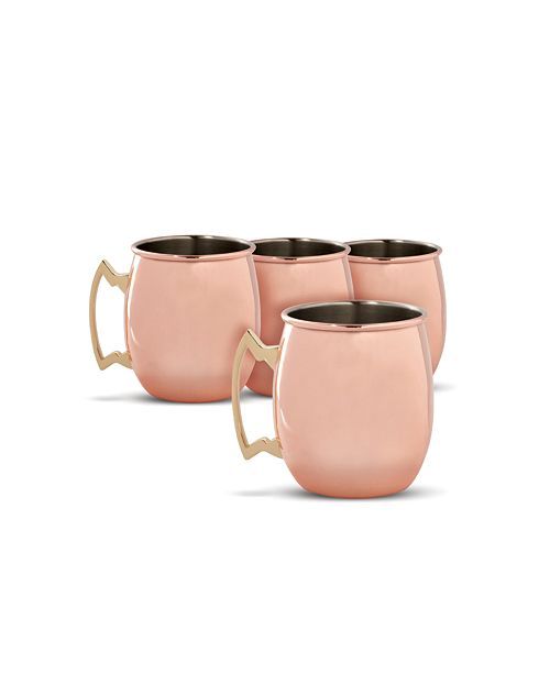 Copper Moscow Mule Mugs, Set of 4 | Macys (US)