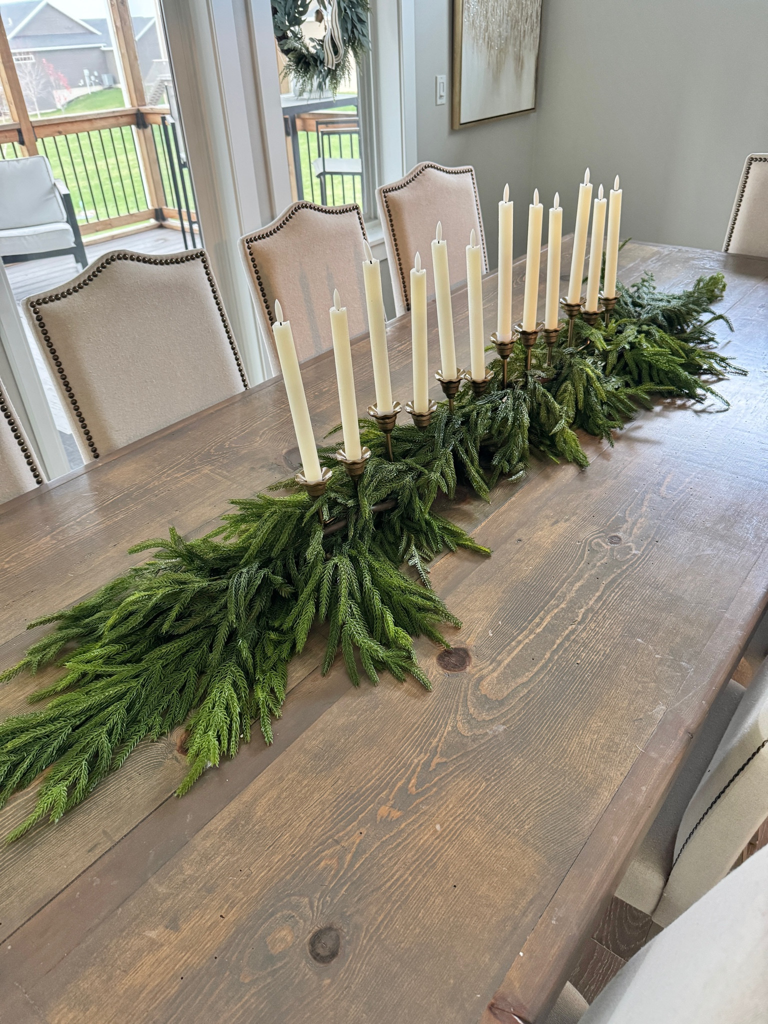 Dining table centerpiece

#Christmas #garland #candles #dining

#LTKHoliday #LTKSeasonal #LTKHome