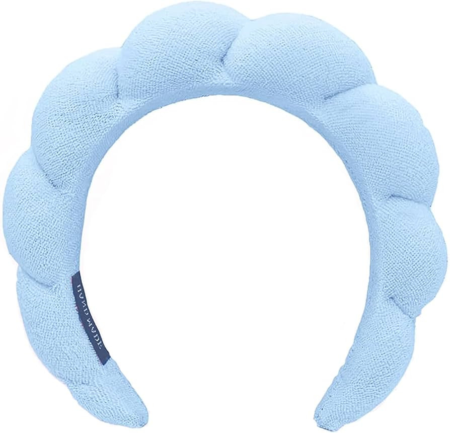 Spa Headbands for Washing Face Makeup Skin Care Headband Women Bubble Facial Beauty Headbands Puf... | Amazon (US)