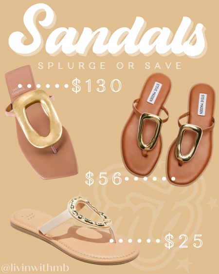 Splurge or save on these similar sandals?


#LTKshoecrush #LTKstyletip #LTKsalealert