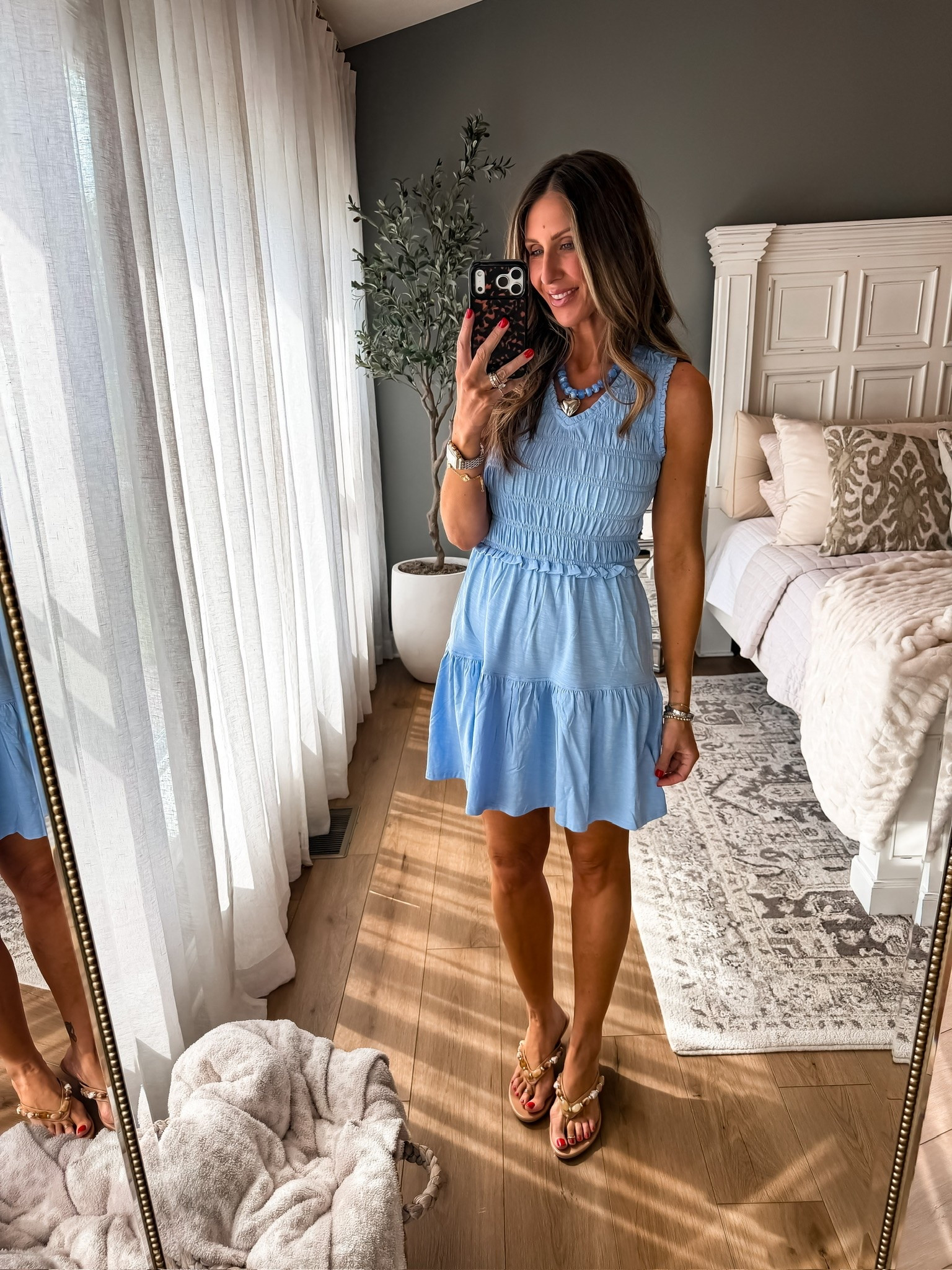 this light blue dress is such a cute throw on and go summer piece 💙 lightweight, flattering, and perfect for everything from brunch to vacation dinners to casual summer events

blue mini dress, summer dress, casual chic outfit, vacation outfit, brunch dress, feminine style, lightweight dress, affordable fashion, summer outfit ideas, everyday summer style, themominstyle

#LTKootd #LTKMothersDay #LTKSeasonal