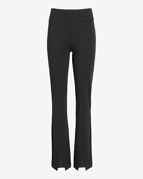 Columnist High Waisted Front Vent Straight Pant | Express