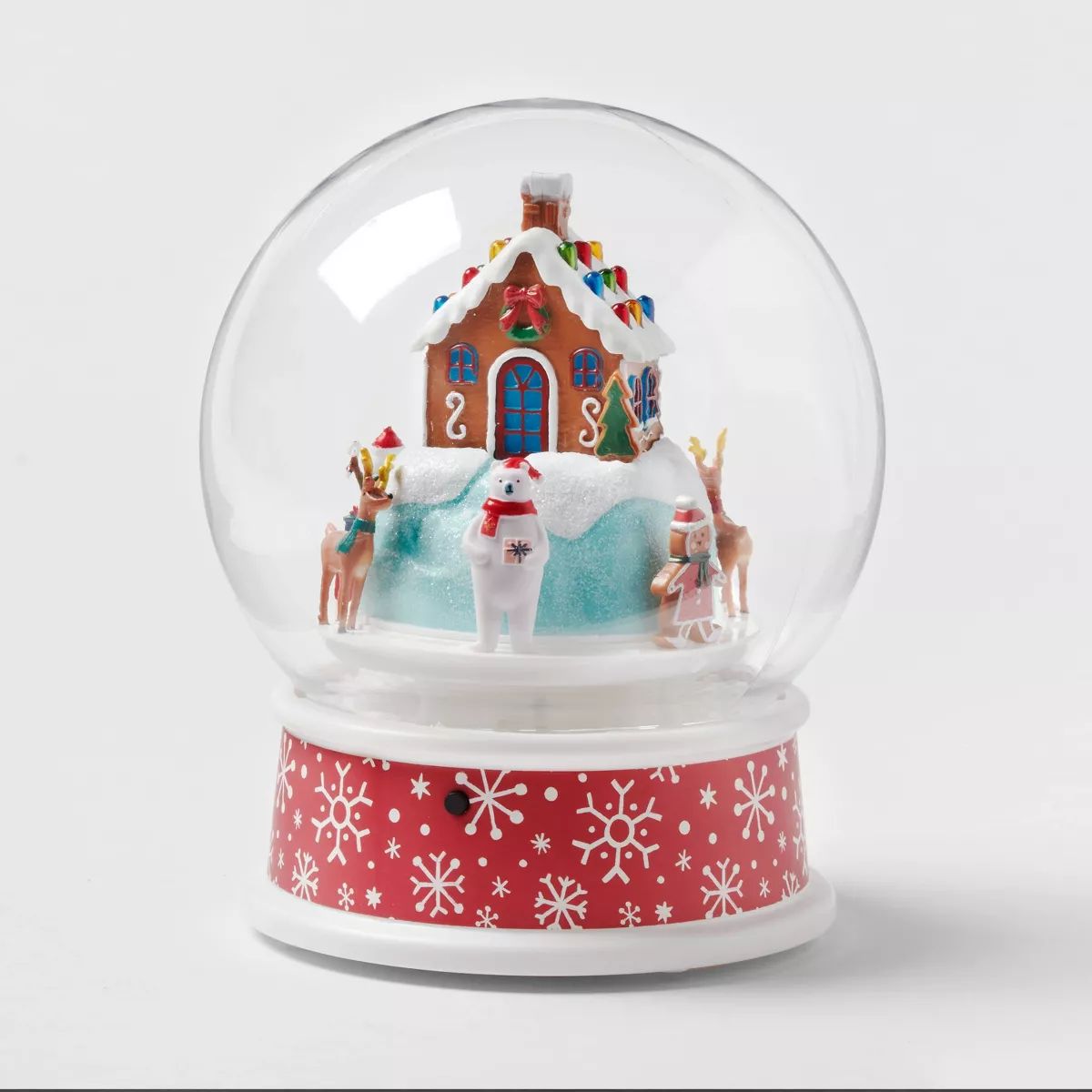 9.8" Animated Gingerbread House Snow Globe Christmas Decorative Prop - Wondershop™ | Target