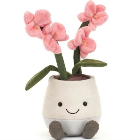 Jellycat Amuseables Orchid 9.8x3.9x4.3" Soft and Plush NWT | Poshmark