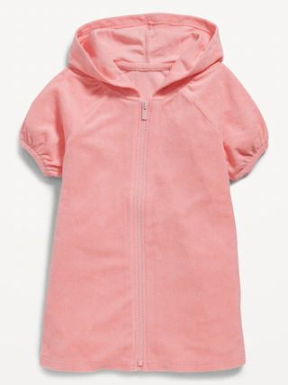 Puff Sleeve Hooded Swim Cover-Up Dress for Toddler Girls | Old Navy (US)