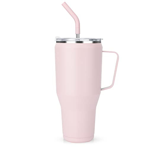 Zenbo Mug Tumbler 40 oz–Stainless Steel Vacuum Insulated Mug with Handle,Lid and Straw,Keeps Dr... | Amazon (US)