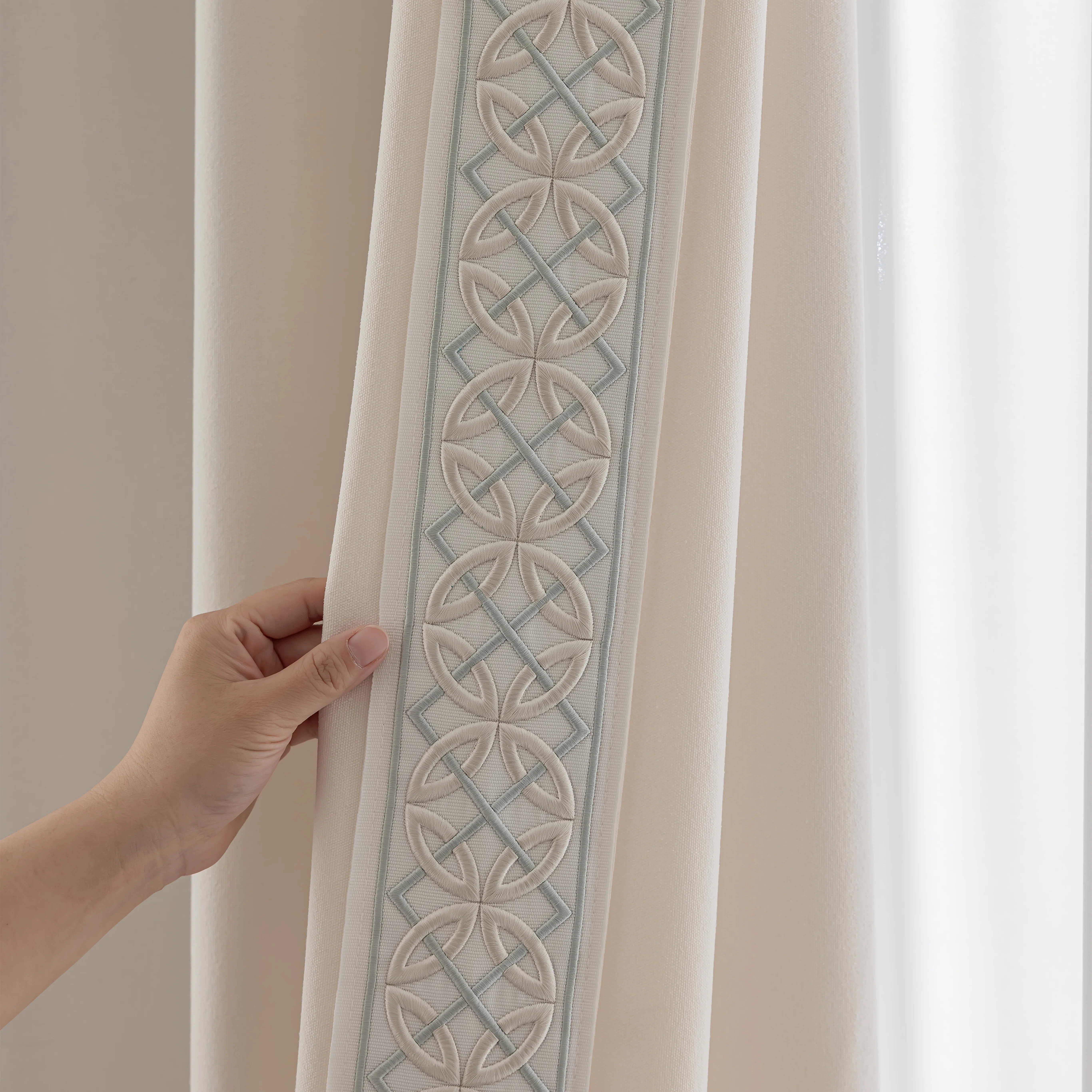 Visionary Home Arabella Cotton Blend Curtain Pair (Set of 2) with Lining | Wayfair | Wayfair North America
