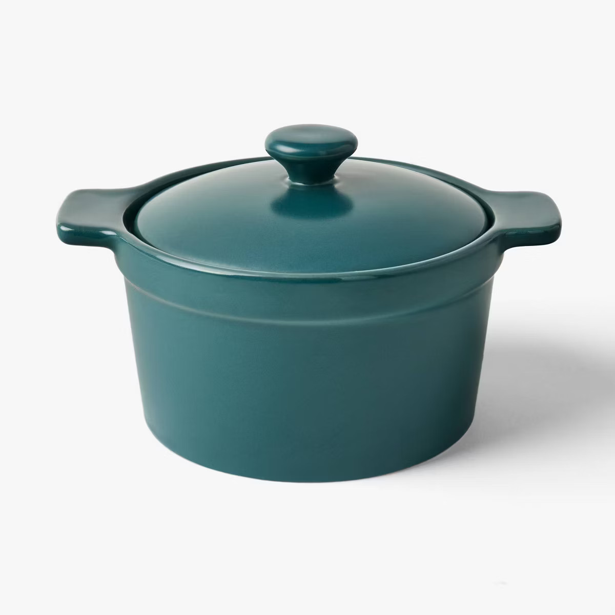 9.46oz Round Stoneware Mini Dutch Oven Green - Figmint™ | Target