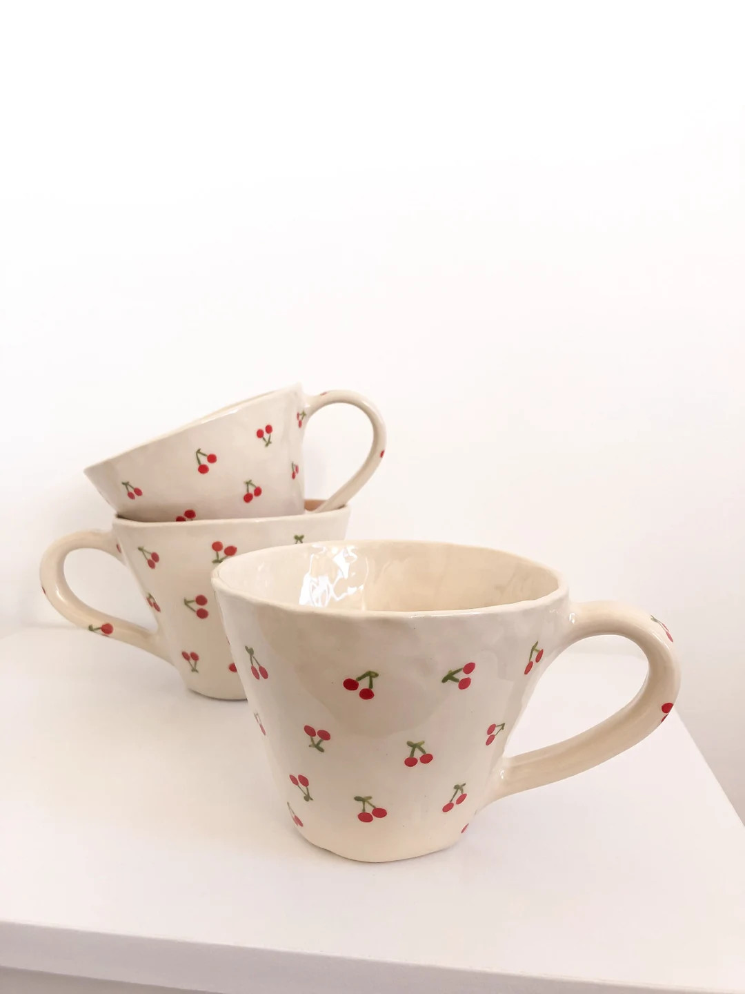 Cherry Mug - Handmade Ceramics | Etsy (US)