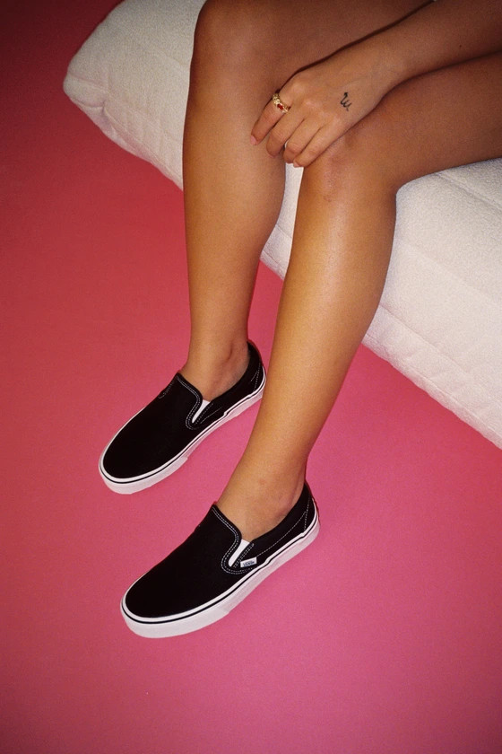 Classic Black Slip-On Sneakers | Lulus