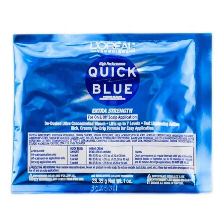 L Oreal Quick Blue High Performance Powder Lightener Packette 1 oz | Walmart (US)