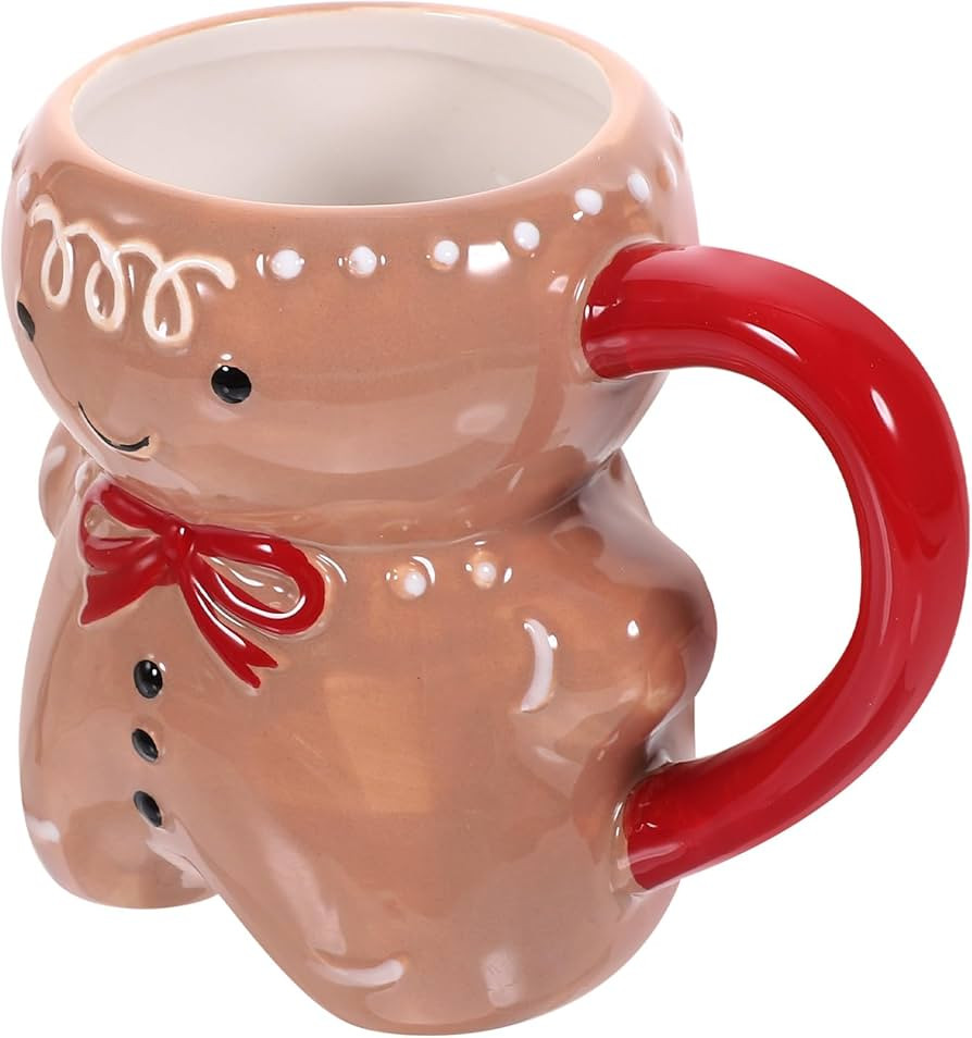 MAGICLULU 1pc Christmas Gingerbread Man Drink Mug Porcelain Gingerbread Man Milk Mug for Home | Amazon (CA)