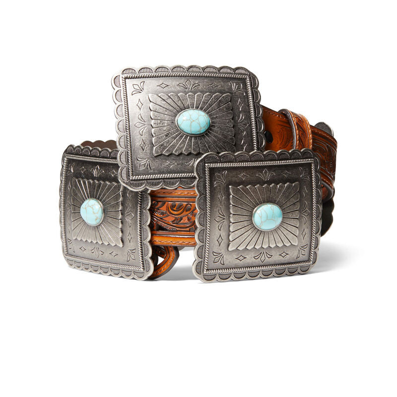 Turquoise Burst Concho Belt | Ariat (US)