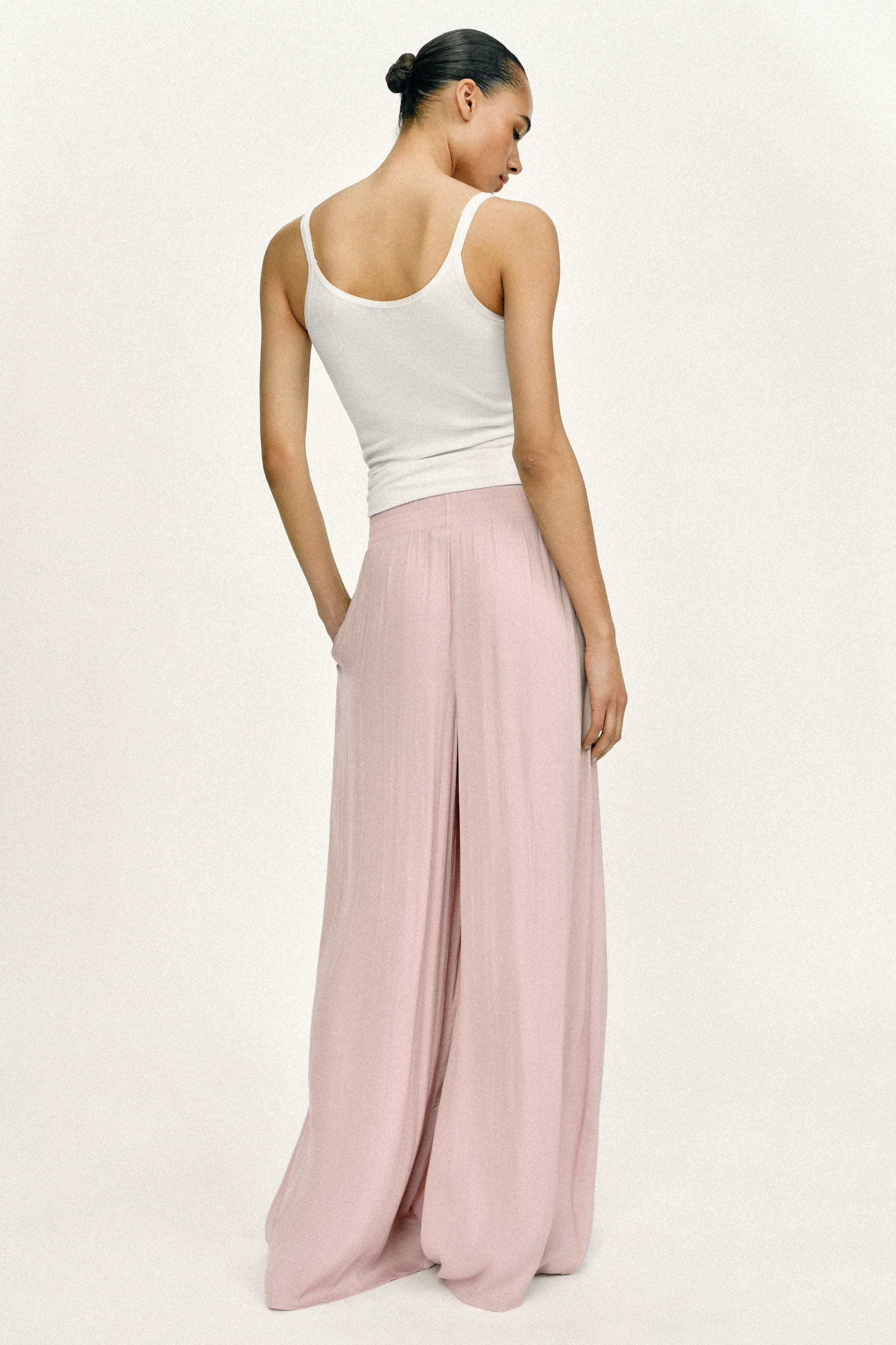 FLOWY WIDE LEG PANTS | Zara US