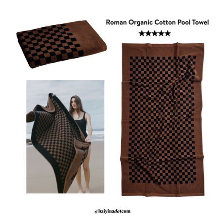 Viral Beach Towel | Bath Towel | Textile Checkerboard | Baina Bath

#LTKSeasonal #LTKhome #LTKswim