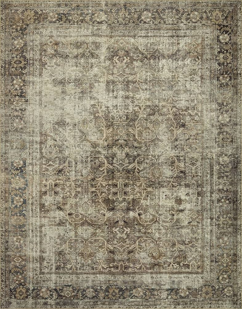 Loloi Magnolia Home by Joanna Gaines x Sinclair Pebble/Taupe 7'-6" x 9'-6" Area Rug | Amazon (US)